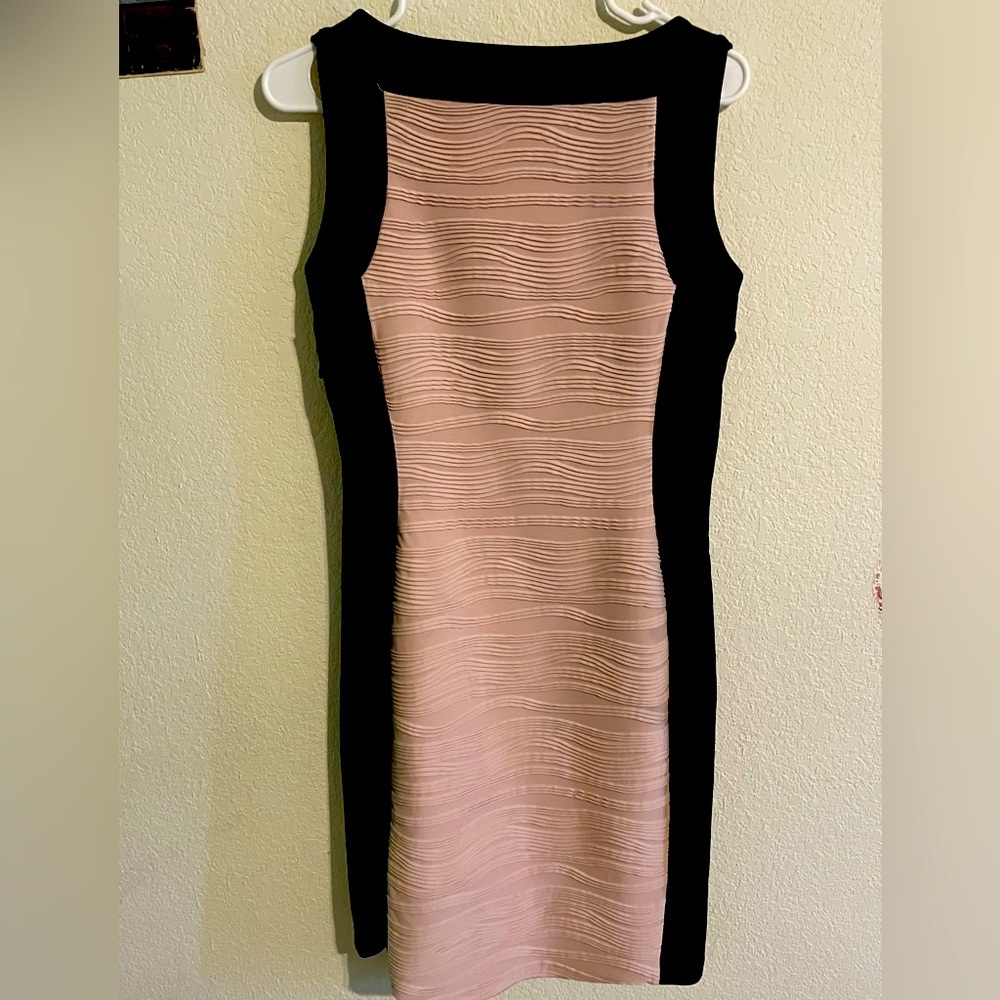 Black pink dress